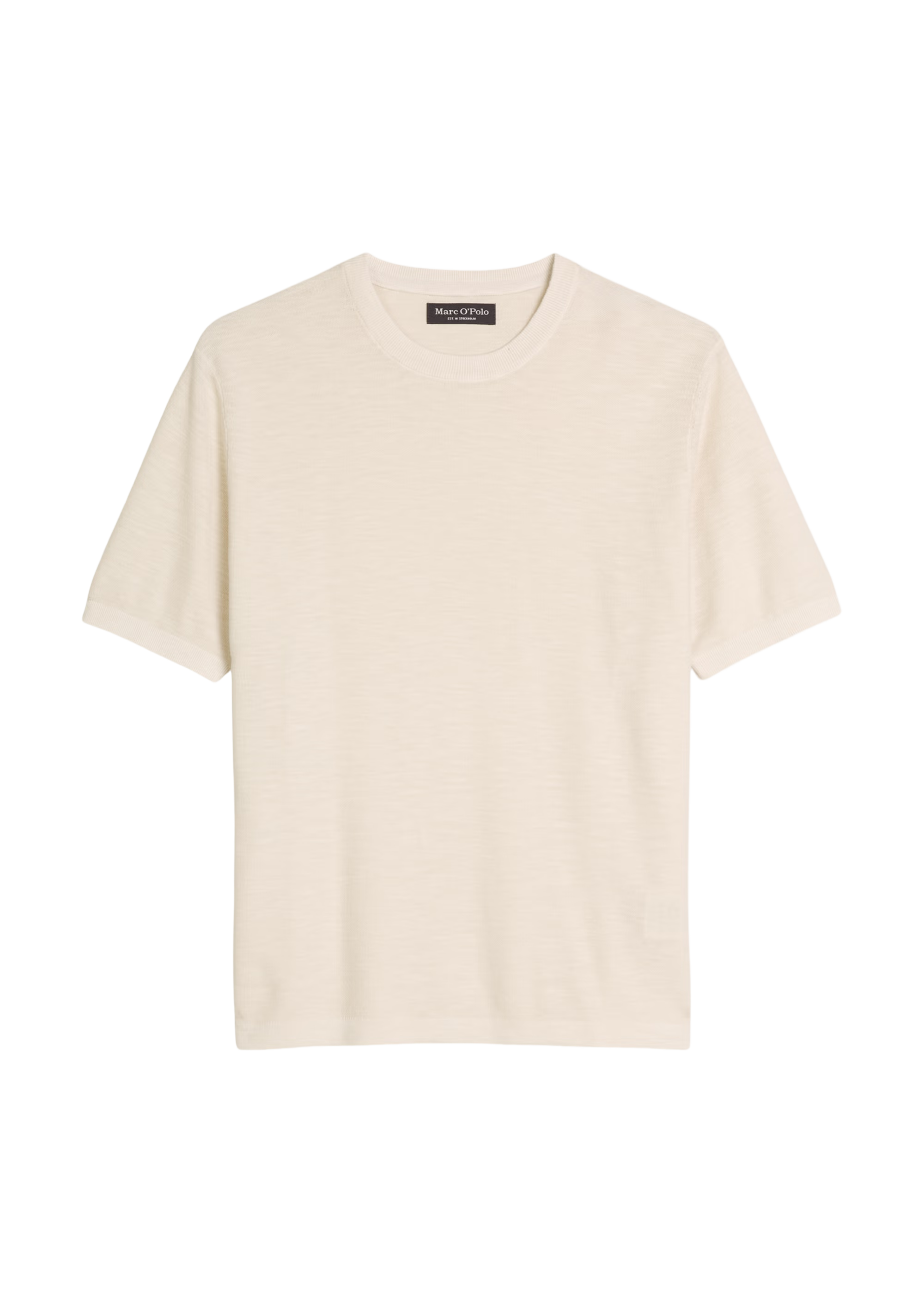 Regular Short-Sleeved Sweater from Organic Cotton and Linen